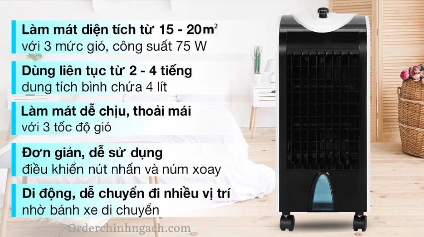 Quạt điều hòa Kachi202 75w